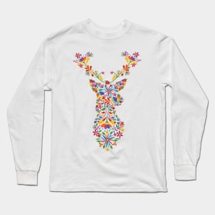 Flower Deer Long Sleeve T-Shirt